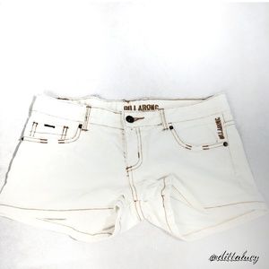 Billabong White Jean Shorts size 7
